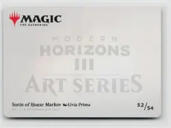 MTG Modern Horizons 3 Art Series Sorin Of House Markov x1 NM 52/54 - Image 2
