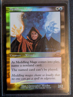Meddling Mage - FOIL - Planeshift - Rare - NM - MTG - Magic the Gathering - Image 1