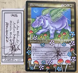 MTG Phelddagrif Alter Altered Sketch Art Amy WEBER Magic - Image 1