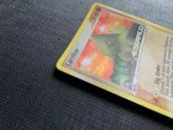 Larvitar 52/106 Reverse Holo Rare Stamped Pokemon Card EX Emerald - NM+ - Image 4