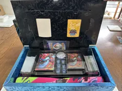 Open Box Pokemon TCG Mega Charizard X ex Ultra Premium Collection w/ 250+ Cards - Image 1