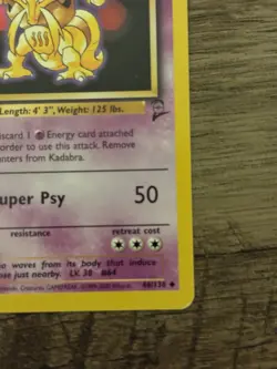 Pokemon TCG Kadabra Base Set 2 Uncommon 46/130 Psychic 60 HP 50 ATK English - Image 5