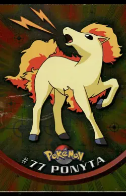 Pokemon Cards Ponyta #77 Topps Trading Cards HOLO Series 2 NM - Image 1
