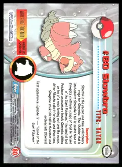 Pokemon Cards Slowbro #80 Topps Trading Cards |HOLO Series 2 NM *1 - Image 2