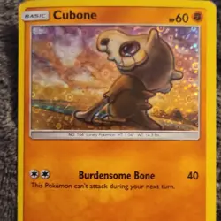 Pokemon Cubone Holo Promo Basic Card HP60 40 Attack Miscellaneous 057/131 TCG - Image 1