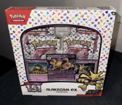 Pokemon TCG Scarlet and Violet - 151 Alakazam ex Collection Box - 4 Packs 820650855269 - Image 2