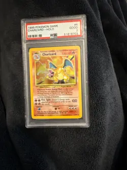 1999 POKEMON BASE SET UNLIMITED #4 CHARIZARD-HOLO PSA 2 - Image 1