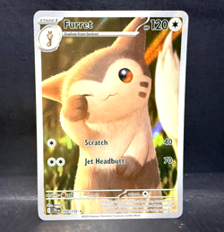 2025 POKEMON JOURNEY TOGETHER FURRET 168/159 ILLUSTRATION RARE - Image 1