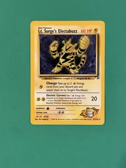 2000 Pokemon Lt. Surge’s Electabuzz Regular 27/132 Gym Heroes NRMT - Image 1