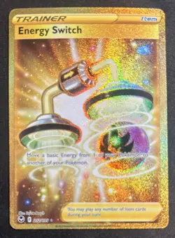 Pokemon TCG Energy Switch 212/195 Gold Secret Rare NM/M Silver Tempest - Image 1