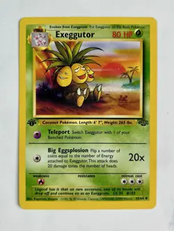Exeggutor 1999 Pokemon Game Jungle 1st Edition Uncommon #35/64 * Light Play - Image 1