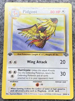 Pokemon TCG Pidgeot 1st Edition Jungle non holo Rare 24/64 - Image 1