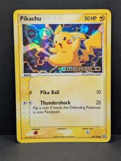 Pikachu 60/106 EX Emerald Reverse Holo Rare Pokemon TCG Nintendp LP+ - Image 1