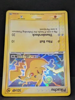 Pikachu 60/106 EX Emerald Reverse Holo Rare Pokemon TCG Nintendp LP+ - Image 4