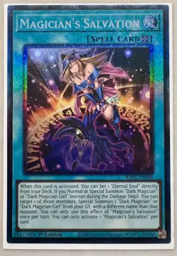 Yugioh Magician's Salvation Prismatic Collector's Rare RA01-EN068 1st NM - Image 1