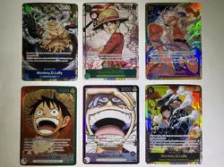 ONE PIECE TCG MONKEY.D.LUFFY - LOT (6 Near Mint Cards) - Image 2