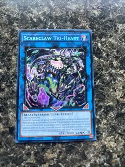 Yu-Gi-Oh Scareclaw Tri-Heart Prismatic Secret Rare Card MP23-EN088 - Image 1