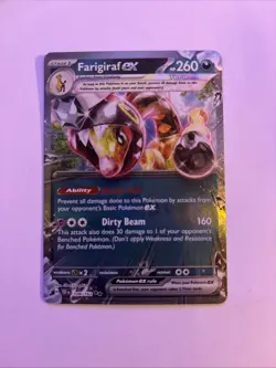 Pokemon TCG Farigiraf EX Ultra Rare Temporal Forces Card 108/162 - Image 1