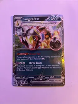 Pokemon TCG Farigiraf EX Ultra Rare Temporal Forces Card 108/162 - Image 2