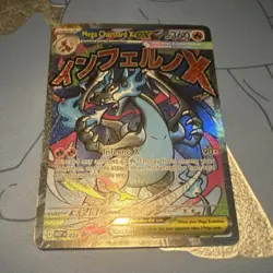 Pokemon Mega Charizard X EX Holo Promo Me: Mega Evolution 023 TCG Card - Image 1
