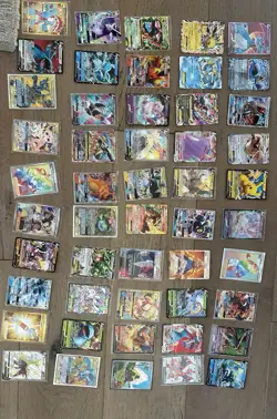 Pokemon TCG 56 Card Lot Holo Full Art Charizard Pikachu Mewtwo Eevee Umbreon - Image 1