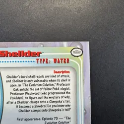 Shellder #90 - Topps BLUE LOGO - SILVER HOLO - Series 2 - POKEMON CARD - NM - Image 3