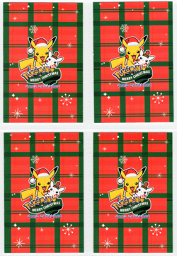 Pokemon - Merry Christmas Card Database - MARIO & LUIGI - RARE- RAINBOW FOIL - Image 2