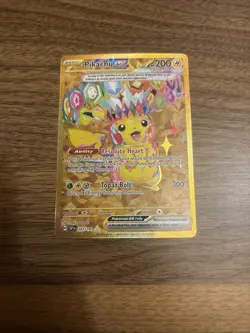 Pokemon TCG New Set Pikachu 247/191 Hyper Rare Gold Card Surging Sparks - Image 2