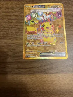 Pokemon TCG New Set Pikachu 247/191 Hyper Rare Gold Card Surging Sparks - Image 5