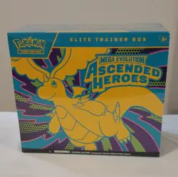 Pokemon Elite Trainer Box Mega Evolution Ascended Heroes Dragonite Zekrom - Image 1