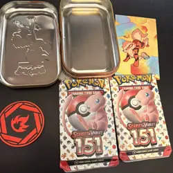 Pokemon TCG: Scarlet & Violet 151 Mini Tin- Arcanine And Omanyte Factory Sealed - Image 3