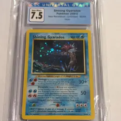 Pokemon TCG Shining Gyarados Neo Revelation 2001 65/64 Unlimited Holo CGC 7.5 - Image 1