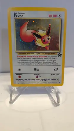 Eevee # 11 Promo Holo LP WoTC Promo Pokemon Card TCG Vintage Wizard of the Coast - Image 1