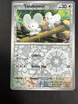Tandemaus Reverse Holo - 166/193 - Paldea Evolved Pokemon 2023 - Image 1