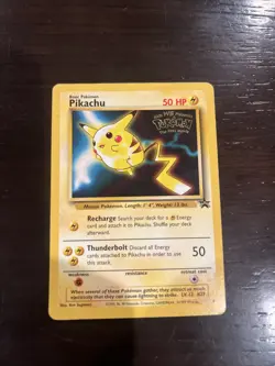 Pikachu Black Star Promo #4 Kids WB Presents Pokemon The First Movie LP - Image 1