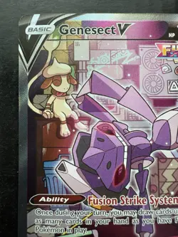 Pokemon Genesect V (Alternate Full Art) 255/264 Swsh08: Fusion Strike Holo (NM) - Image 2