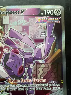 Pokemon Genesect V (Alternate Full Art) 255/264 Swsh08: Fusion Strike Holo (NM) - Image 3