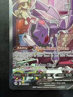Pokemon Genesect V (Alternate Full Art) 255/264 Swsh08: Fusion Strike Holo (NM) - Image 4