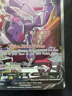 Pokemon Genesect V (Alternate Full Art) 255/264 Swsh08: Fusion Strike Holo (NM) - Image 5