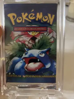Pokemon Base Set 1st Edition Booster Pack Sealed, Spanish - Image 2