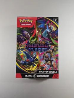 Pokemon TCG Mega Evolution Phantasmal Flames Booster Bundles New Sealed 6 Packs - Image 1