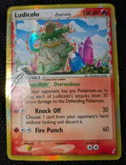 Ludicolo Delta Species - 6/100 Crystal Guardians - DMG Rare Reverse Holo Pokemon - Image 1