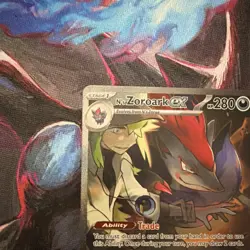 Pokemon N's Zoroark EX Special Illustration Rare 185/159 Journey Together Holo … - Image 3