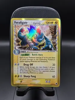 2006 Pokemon Feraligatr (Delta Species) 2/101 Dragon Frontiers Holo Rare NM - Image 1