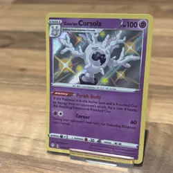 Pokemon - Galarian Cursola - SV050/SV122 - Shining Fates - Shiny Holo Rare - Image 2