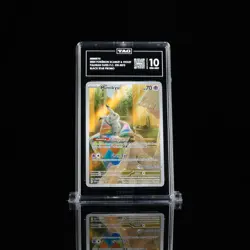 2024 Pokemon Paldean Fates Mimikyu #075 Pokemon Center Stamp Promo TAG 10 - Image 1