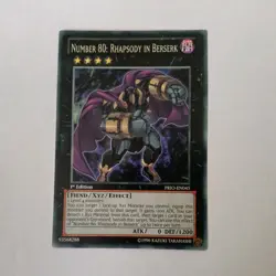 Yugioh Number 80: Rhapsody in Berserk PRIO-EN045 Rare 1st Edition NM - Image 1