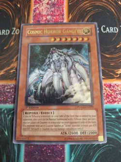 Yu-Gi-Oh! Cosmic Horror Gangi'el POTD-EN029 Ultimate Rare 1st Edition Near Mint - Image 1