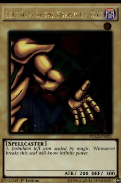 Left Arm of the Forbidden One 1st Ed Gold Rare PGL2-EN025 Yu-Gi-Oh! - Image 1