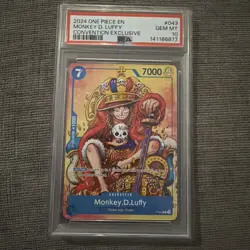 2024 One Piece En Monkey D Luffy Convention Exclusive PSA 10 Gem - Image 1